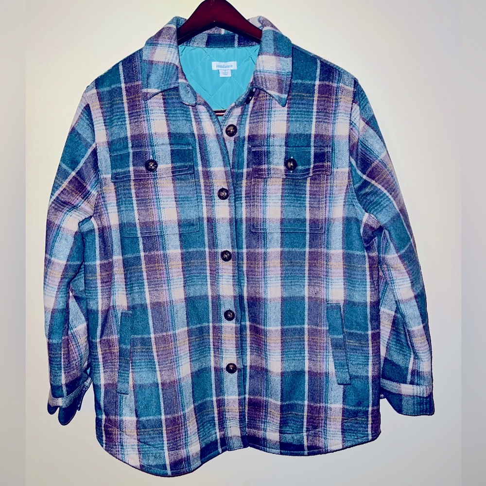 Sundance pleated-lined flannel jacket size Small
NWOT - never worn!